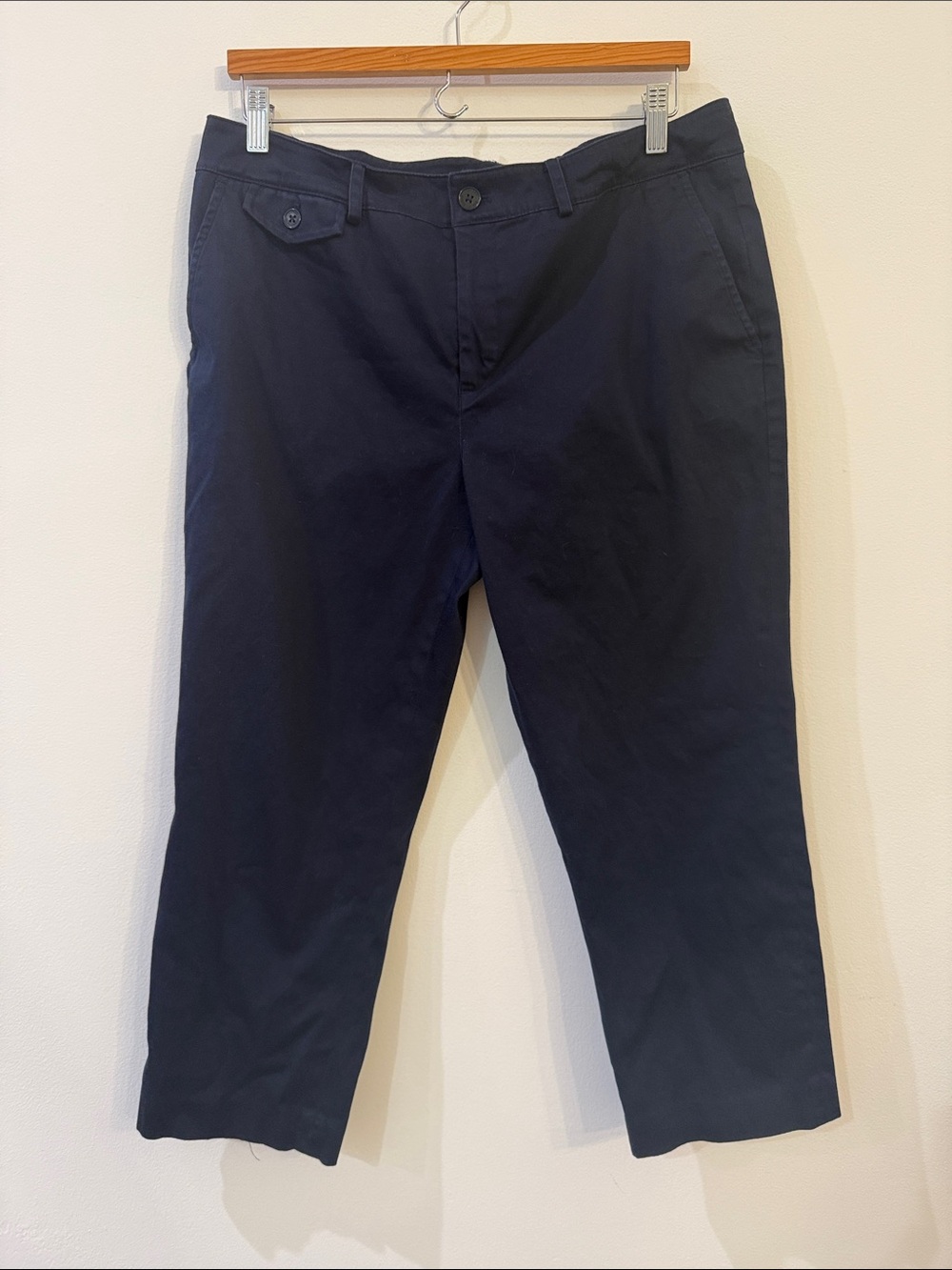 Lauren Ralph Lauren Navy Straight-Leg Chinos